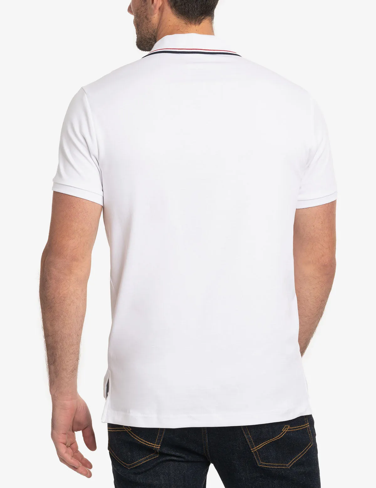 SLIM FIT TIPPED INTERLOCK POLO SHIRT sold by U.S. Polo Assn. product image thumbnail 4