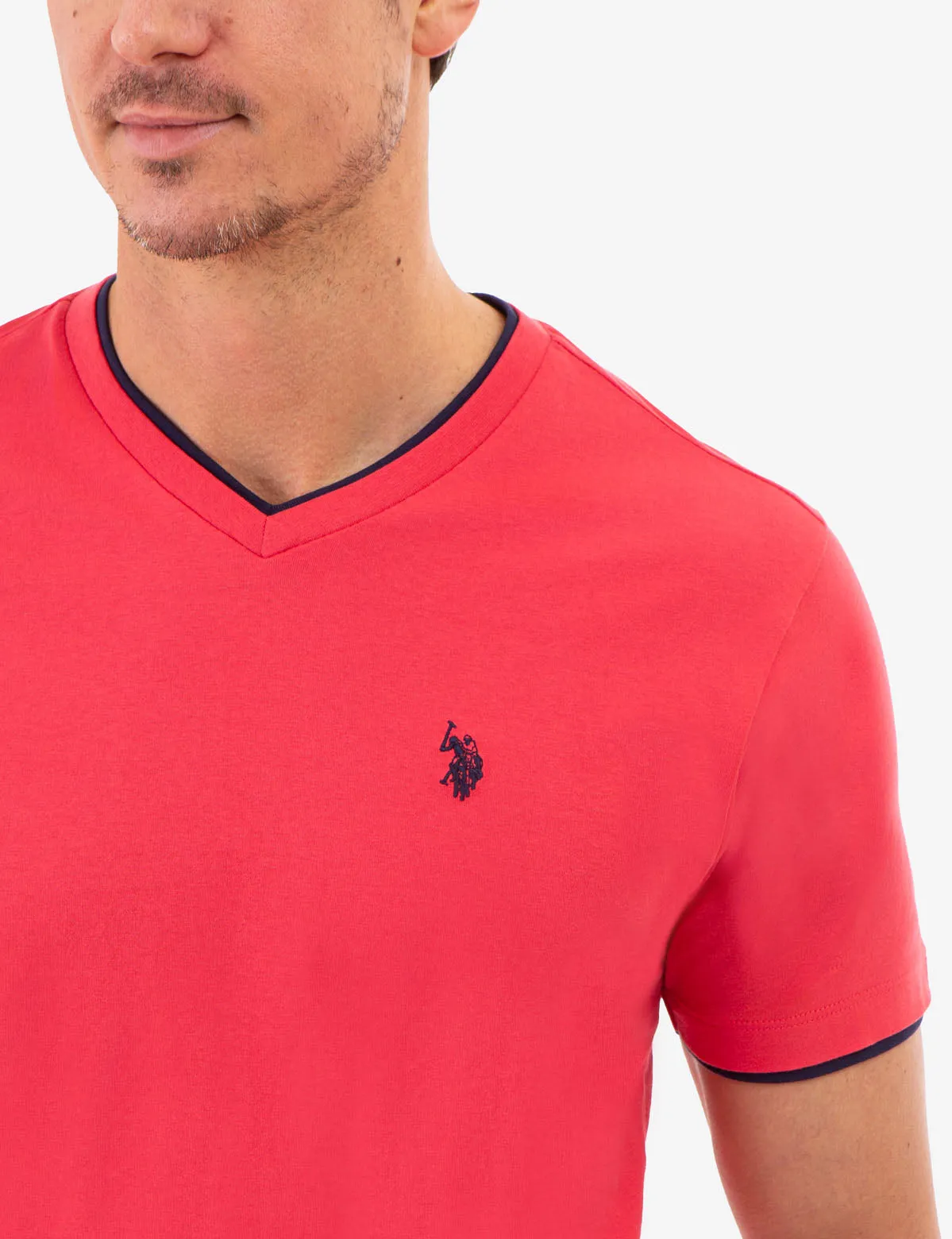 DOUBLE V-NECK T-SHIRT sold by U.S. Polo Assn. product image thumbnail 2