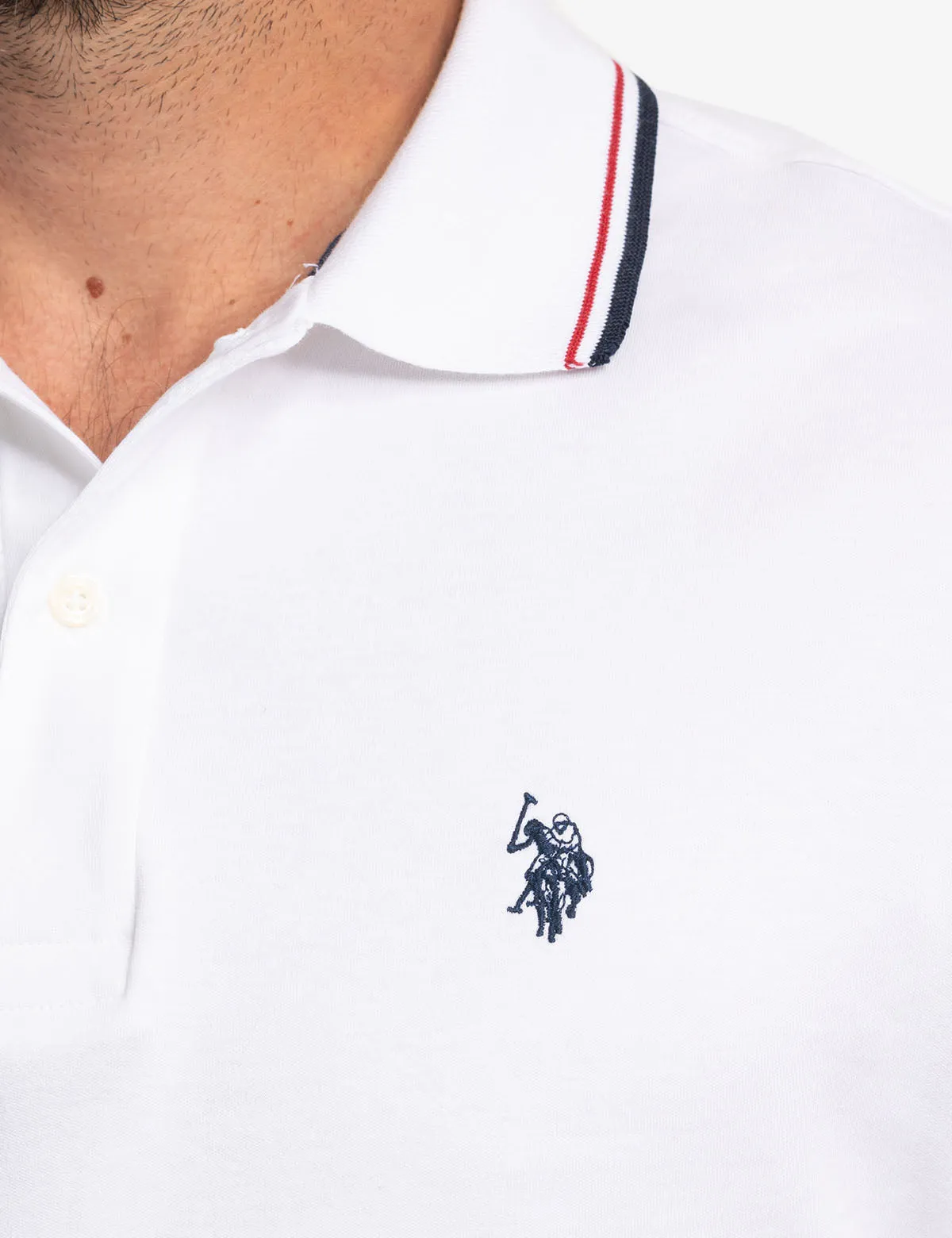 SLIM FIT TIPPED INTERLOCK POLO SHIRT sold by U.S. Polo Assn. product image thumbnail 2