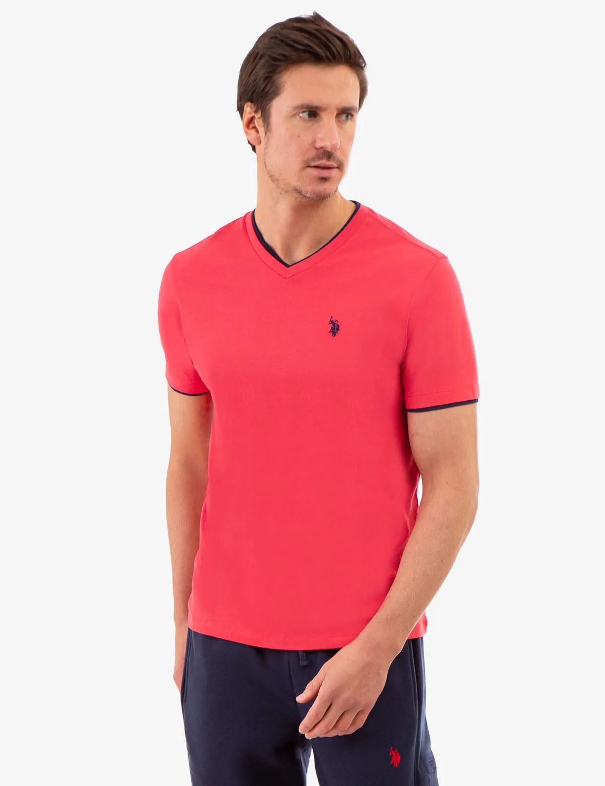 DOUBLE V-NECK T-SHIRT sold by U.S. Polo Assn. product image thumbnail 3