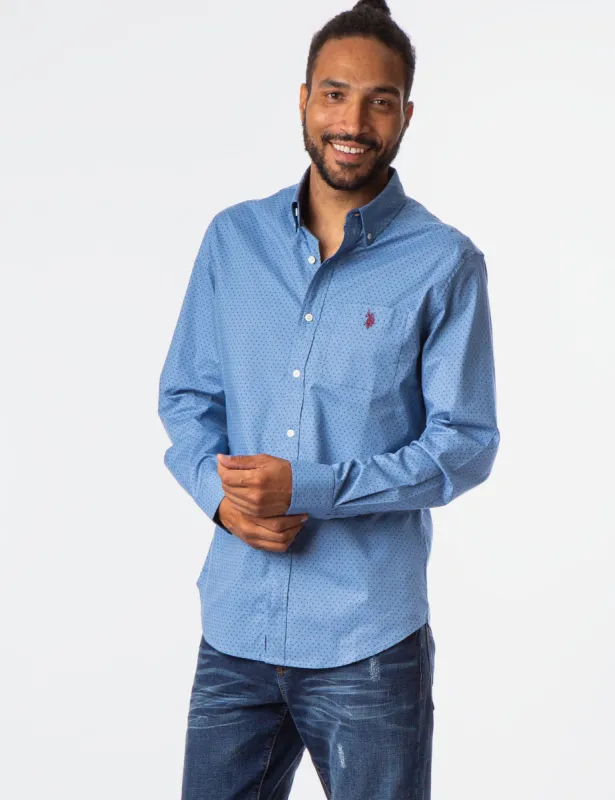 LONG SLEEVE DOT SHIRT sold by U.S. Polo Assn.