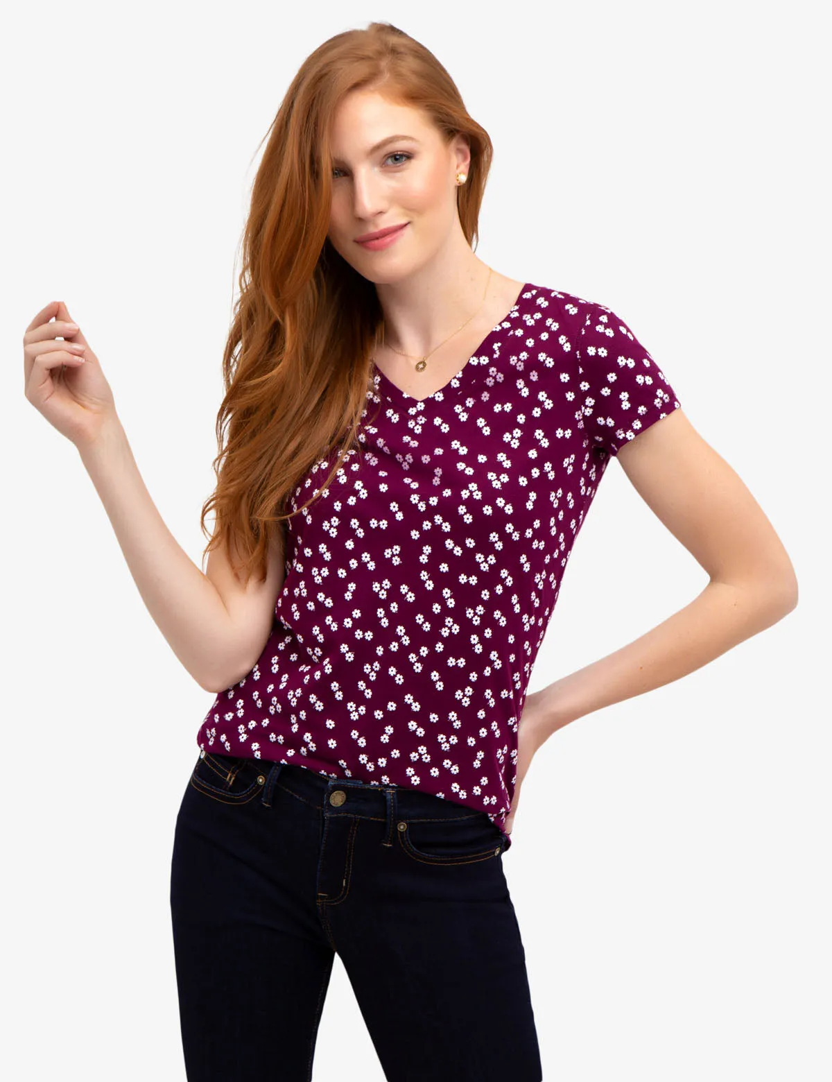 FLORAL PRINTED T-SHIRT sold by U.S. Polo Assn.