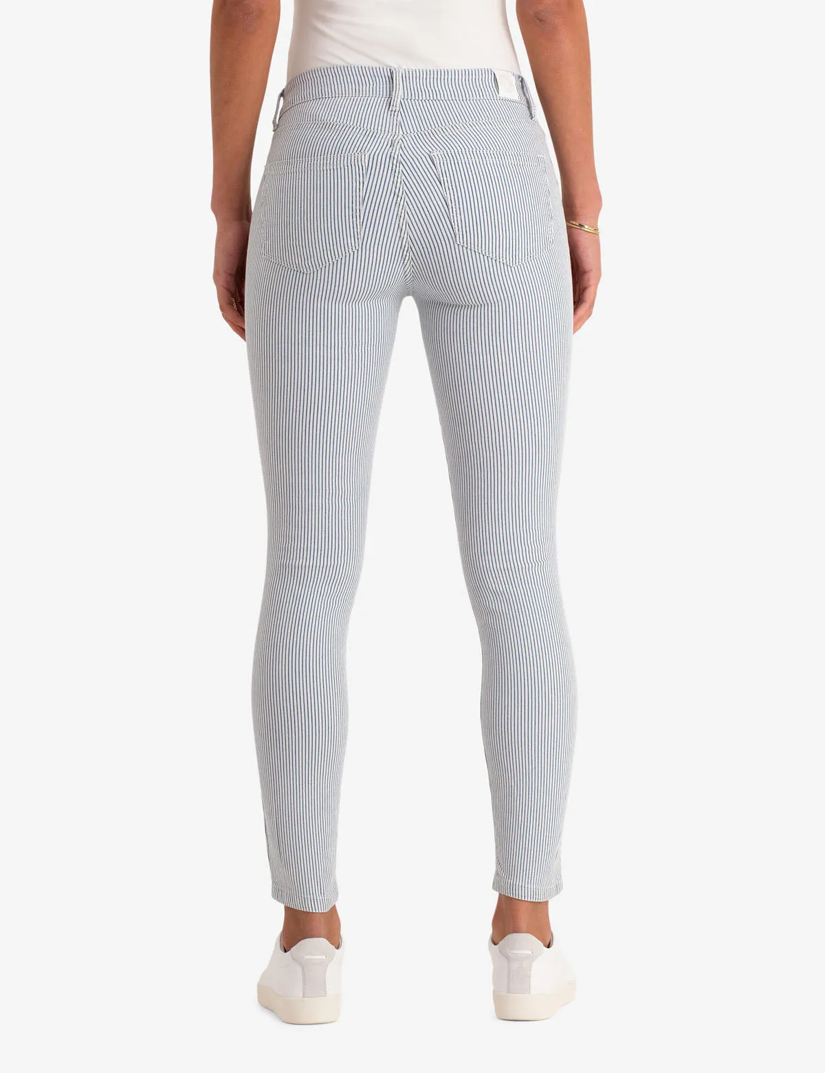 TUXEDO STRIPE MID RISE JEGGING sold by U.S. Polo Assn. product image thumbnail 4