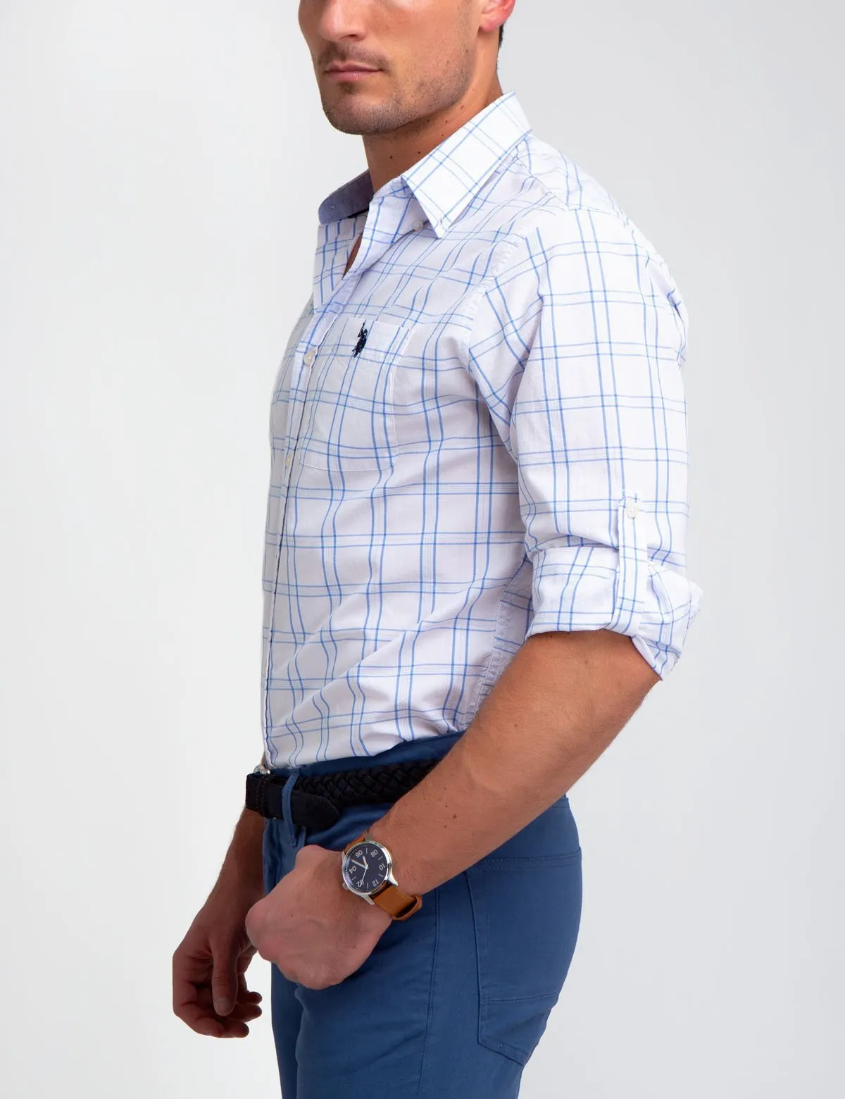 PLAID DOBBY SHIRT sold by U.S. Polo Assn. product image thumbnail 2