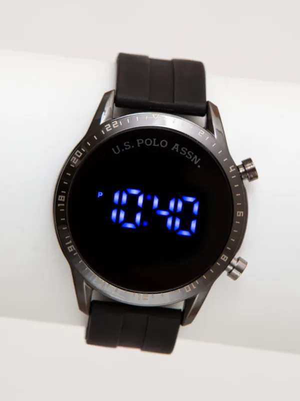 MEN'S USPA BLACK STRAP LED WATCH sold by U.S. Polo Assn.