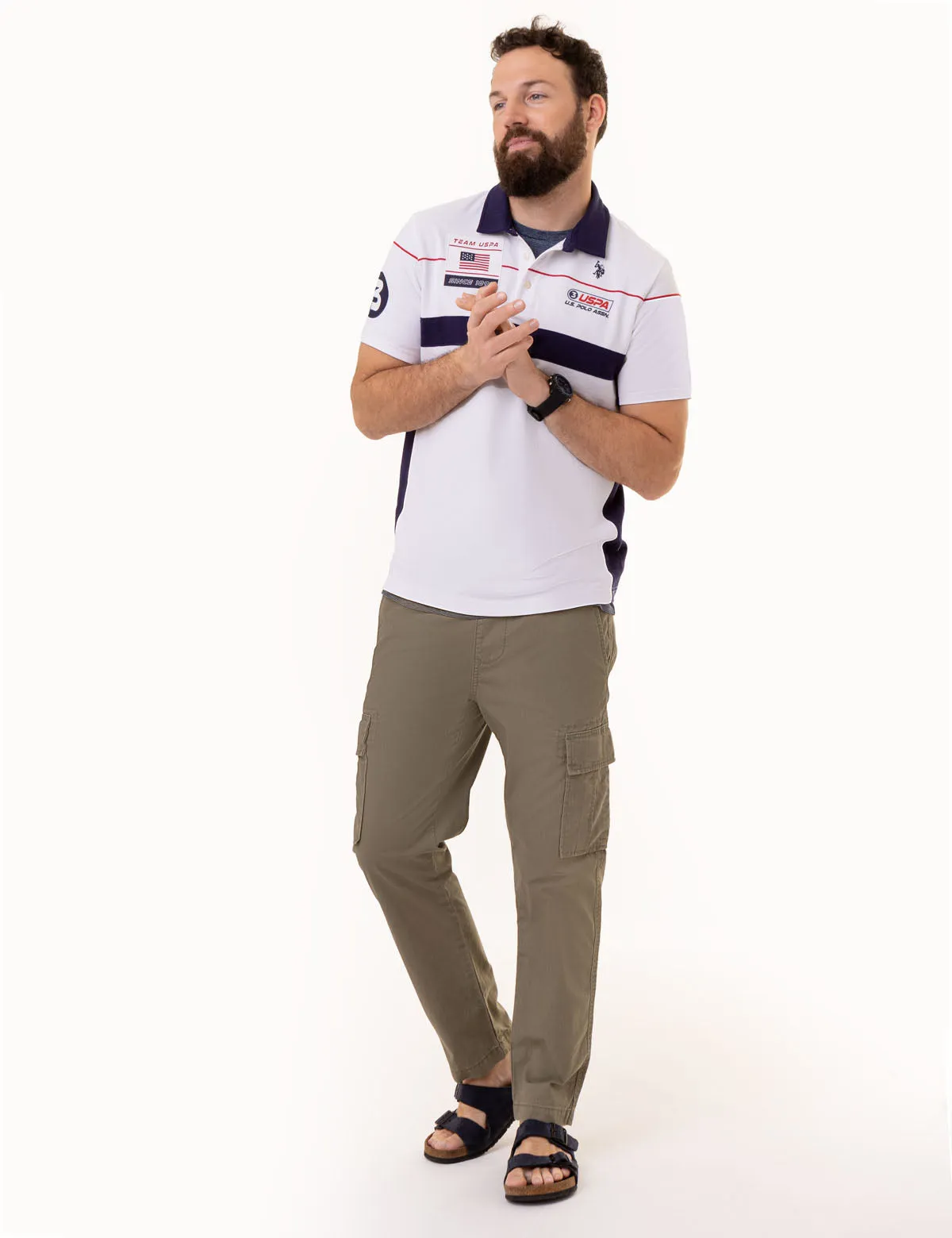 TEAM USPA GRAPHIC PIQUE POLO SHIRT sold by U.S. Polo Assn. product image thumbnail 3