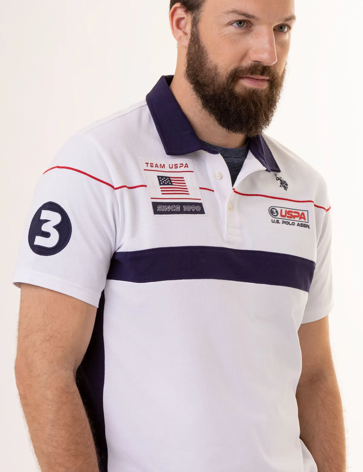 TEAM USPA GRAPHIC PIQUE POLO SHIRT sold by U.S. Polo Assn. product image thumbnail 2