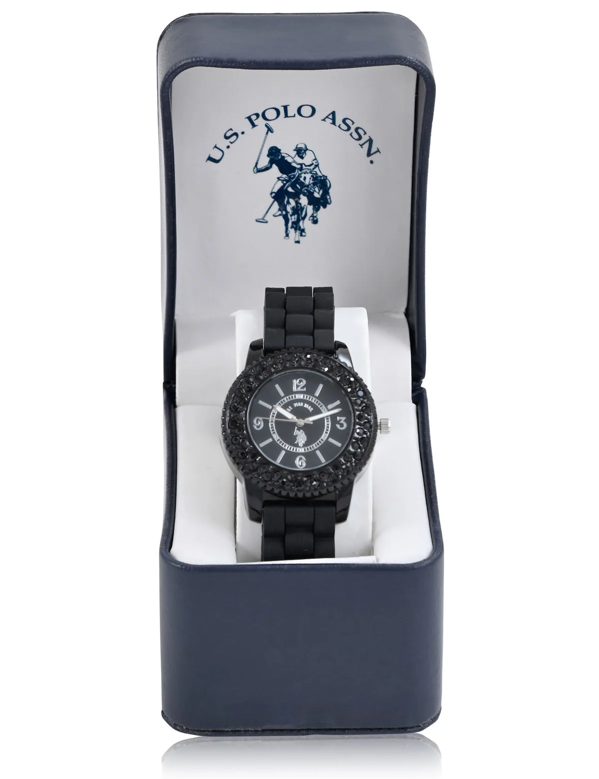 WOMEN'S BLACK EMBELLISHED ANALOG DIAL WATCH sold by U.S. Polo Assn. product image thumbnail 2