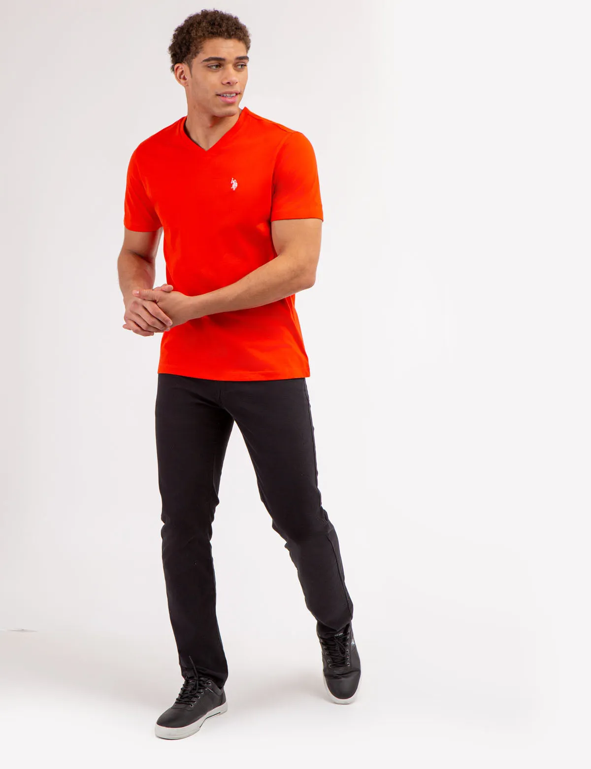 SOLID V-NECK T-SHIRT sold by U.S. Polo Assn. product image thumbnail 2