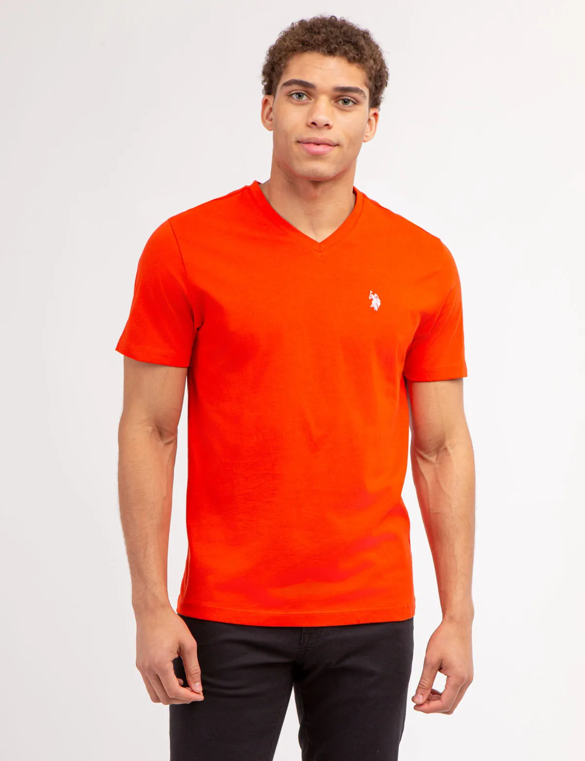 SOLID V-NECK T-SHIRT sold by U.S. Polo Assn.