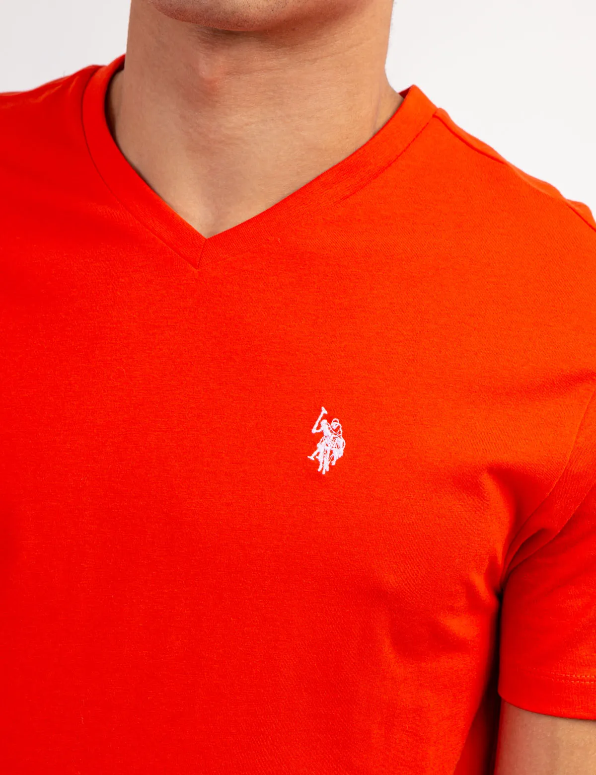 SOLID V-NECK T-SHIRT sold by U.S. Polo Assn. product image thumbnail 3