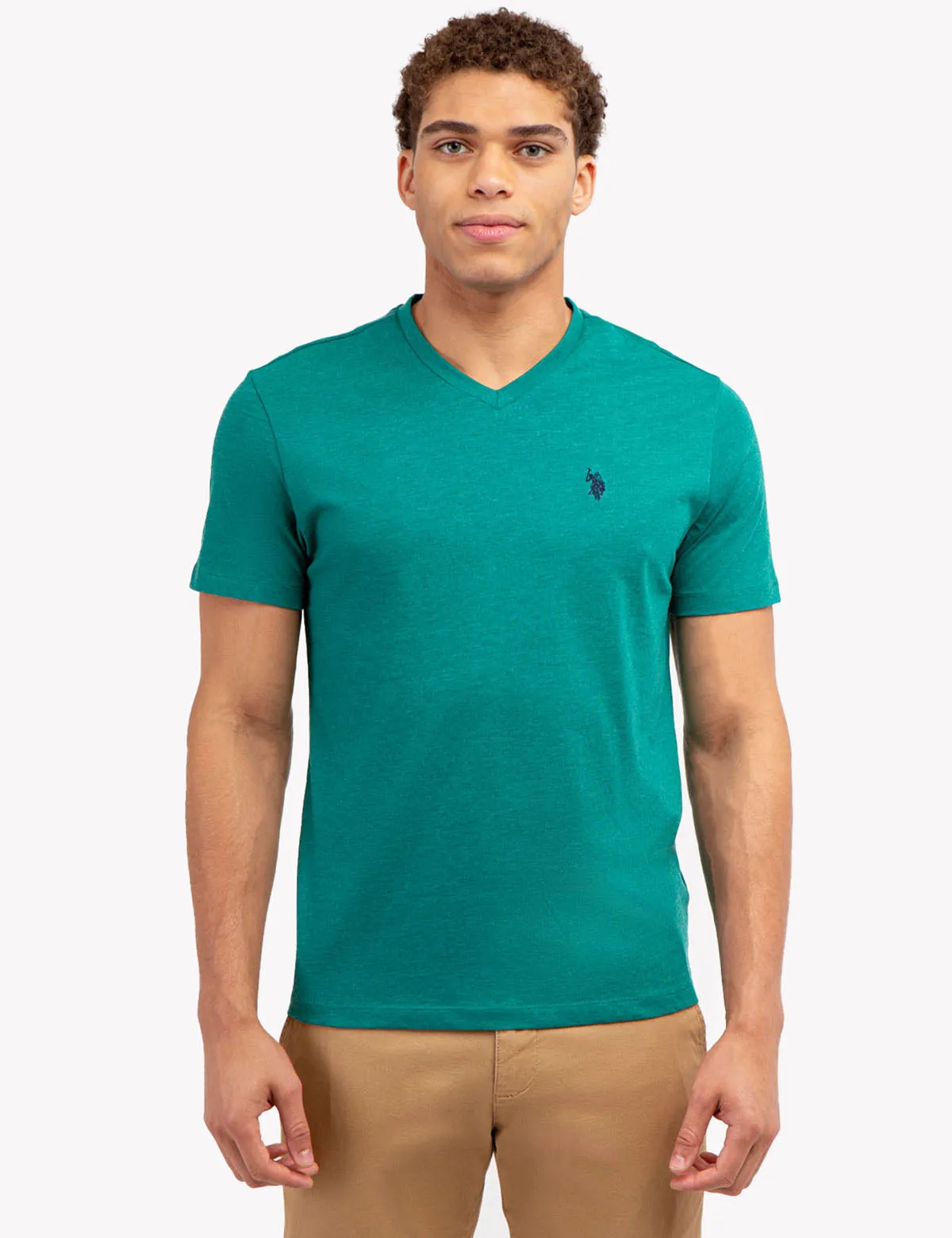 SOLID V-NECK T-SHIRT sold by U.S. Polo Assn. product image thumbnail 5