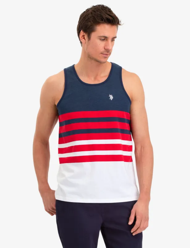 BLOCK STRIPE TANK sold by U.S. Polo Assn.