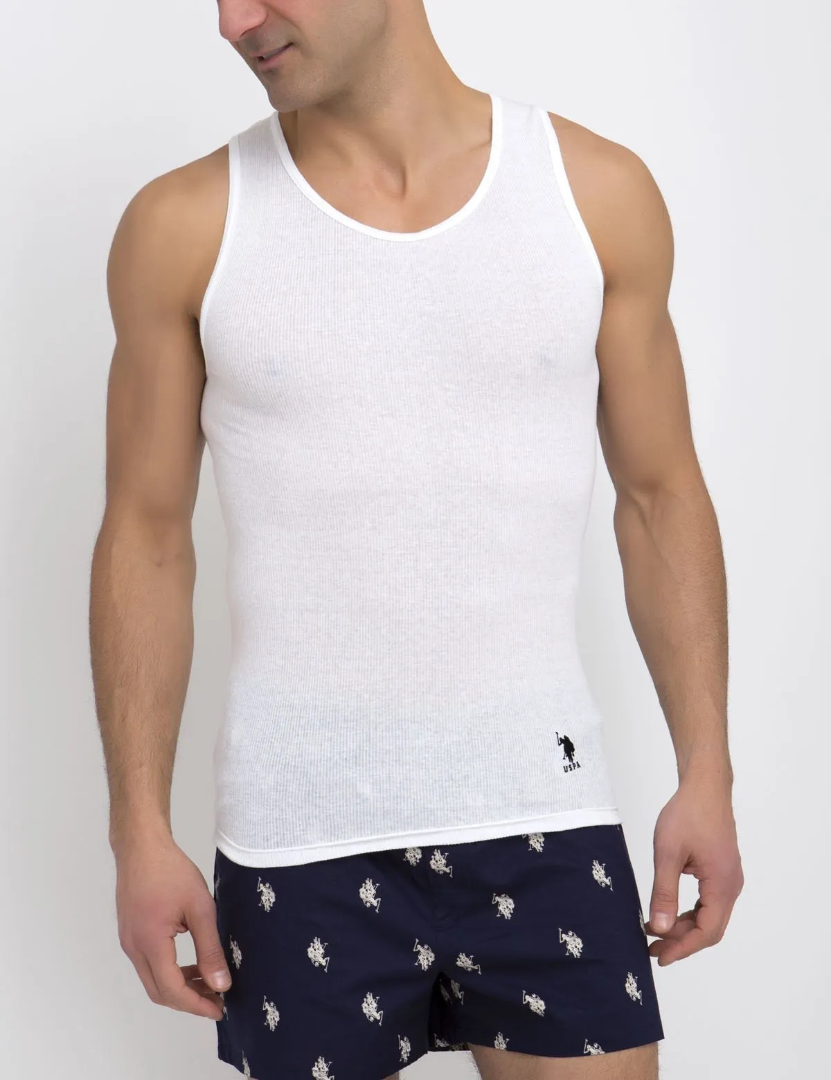 3 Pack Rib Tank sold by U.S. Polo Assn.