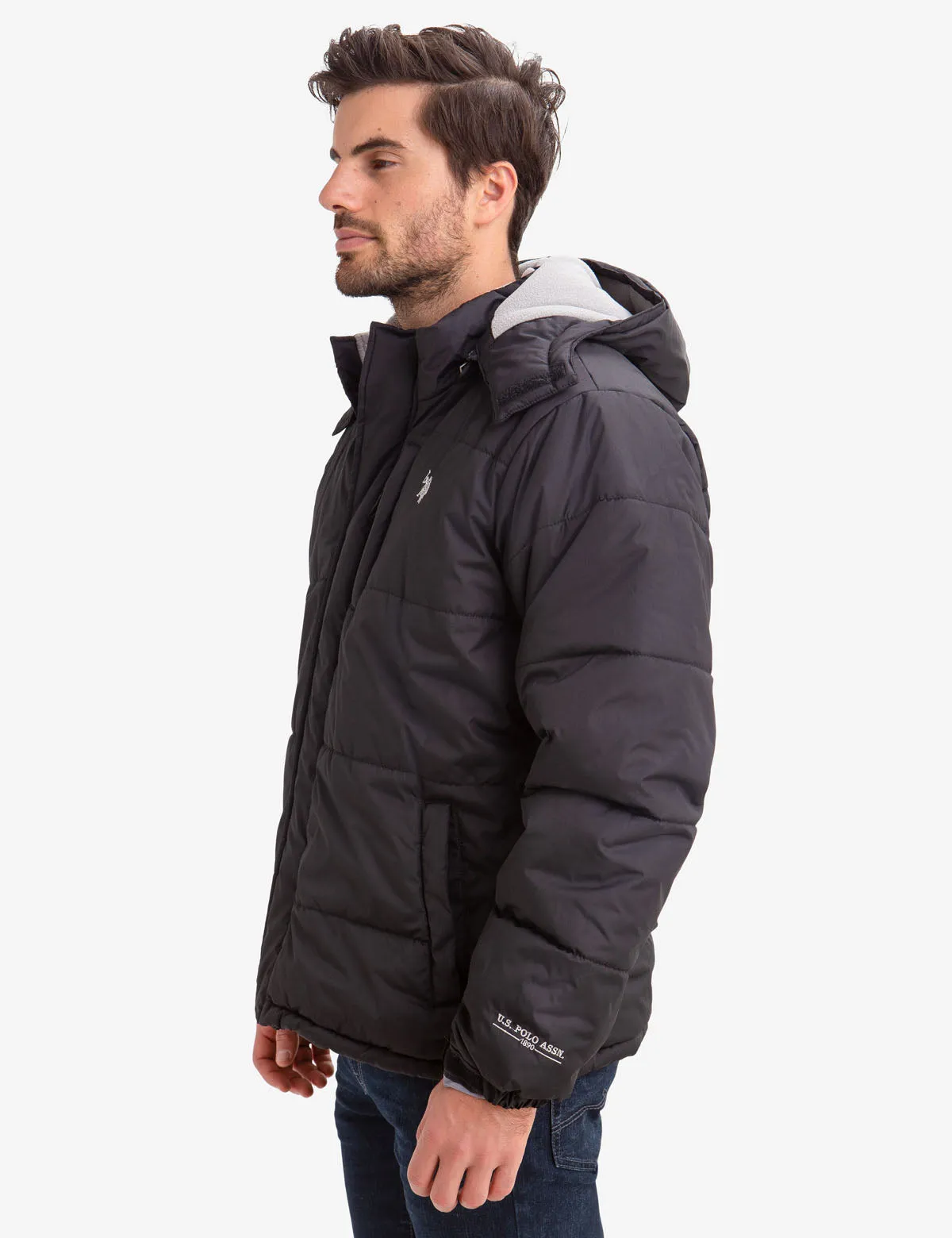 CLASSIC FLEECE LINED BUBBLE PUFFER COAT sold by U.S. Polo Assn. product image thumbnail 3