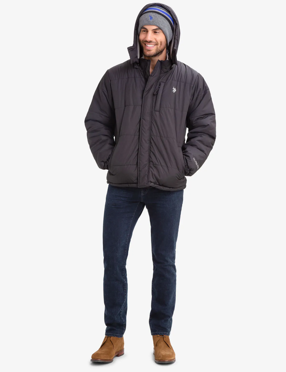 CLASSIC FLEECE LINED BUBBLE PUFFER COAT sold by U.S. Polo Assn. product image thumbnail 2