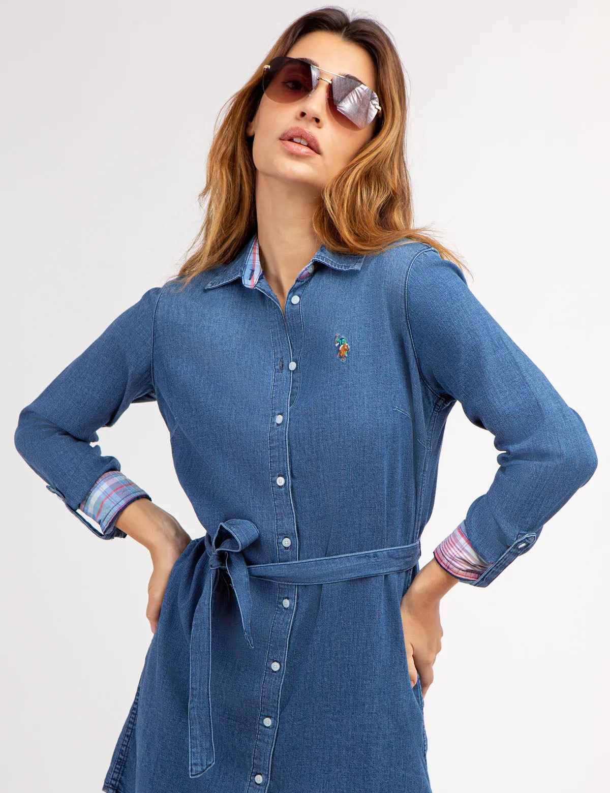 CHAMBRAY DRESS sold by U.S. Polo Assn. product image thumbnail 4