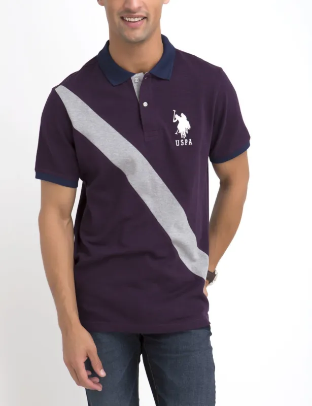 STRIPED & DIAGONAL POLO SHIRT sold by U.S. Polo Assn.
