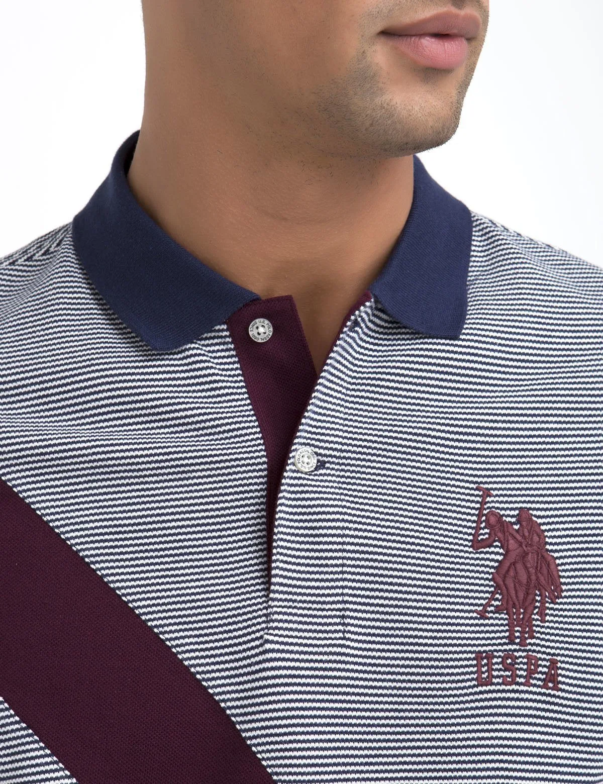 STRIPED & DIAGONAL POLO SHIRT sold by U.S. Polo Assn. product image thumbnail 4