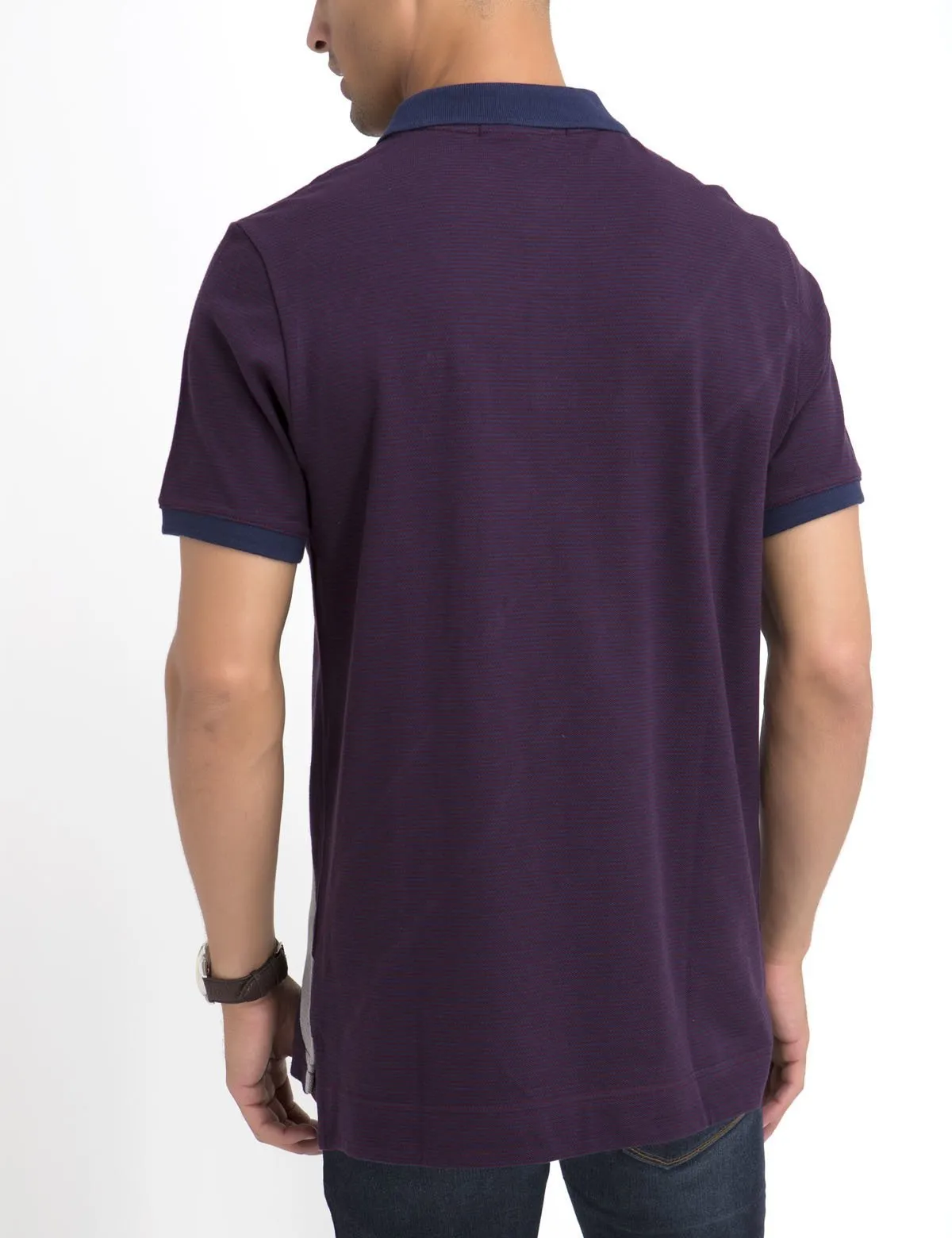 STRIPED & DIAGONAL POLO SHIRT sold by U.S. Polo Assn. product image thumbnail 3