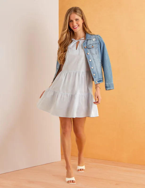 FLUTTER SLEEVE TIERED DRESS made by U.S. Polo Assn.