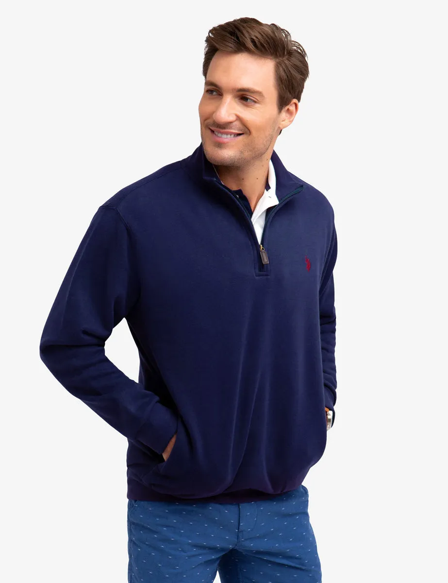 QUARTER ZIP PULLOVER SWEATSHIRT sold by U.S. Polo Assn.