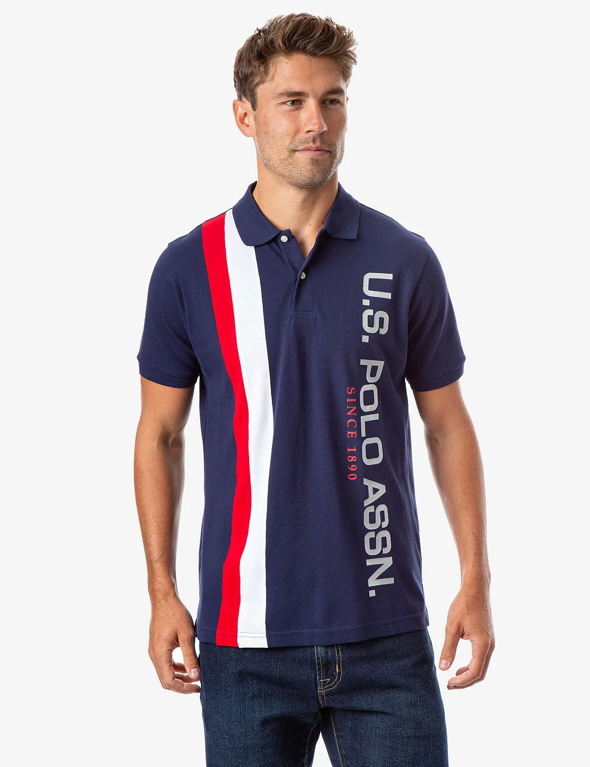 U.S. POLO ASSN. VERTICAL LOGO POLO SHIRT sold by U.S. Polo Assn. product image thumbnail 4