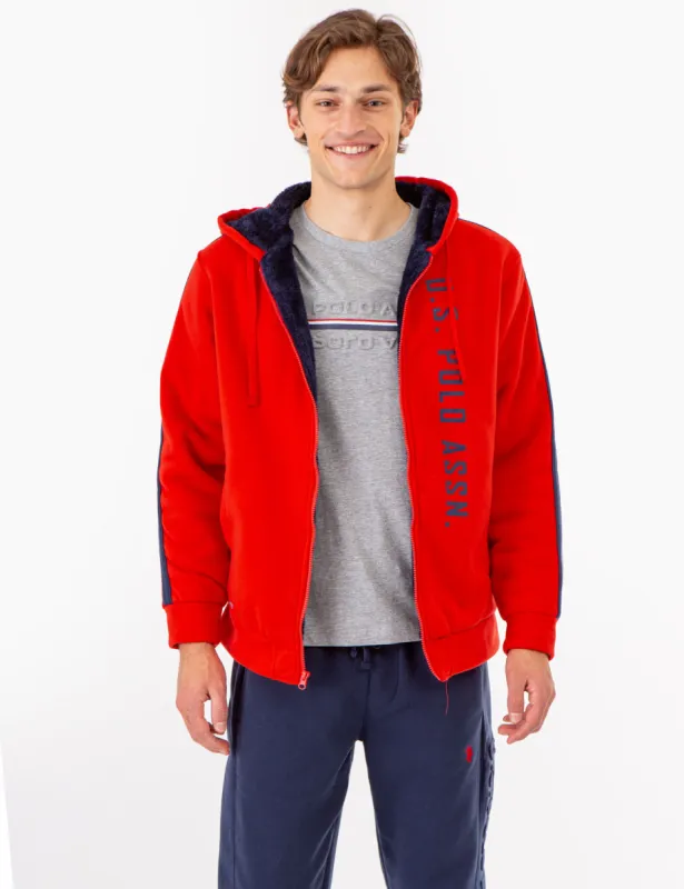 WORDMARK SHERPA HOODIE sold by U.S. Polo Assn.