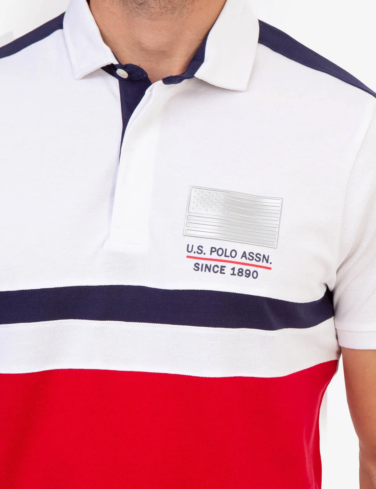 USPA COLORBLOCK SIDE LOGO POLO SHIRT sold by U.S. Polo Assn. product image thumbnail 5