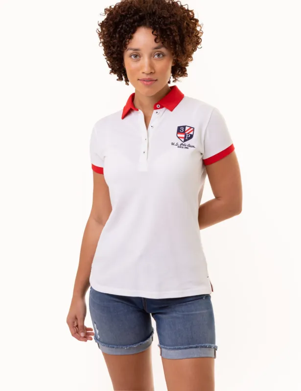SHORT SLEEVE CREST PATCH POLO SHIRT sold by U.S. Polo Assn.