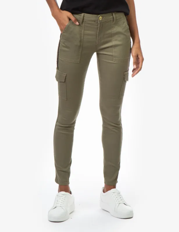 MID RISE BLING CARGO JEGGINGS sold by U.S. Polo Assn.