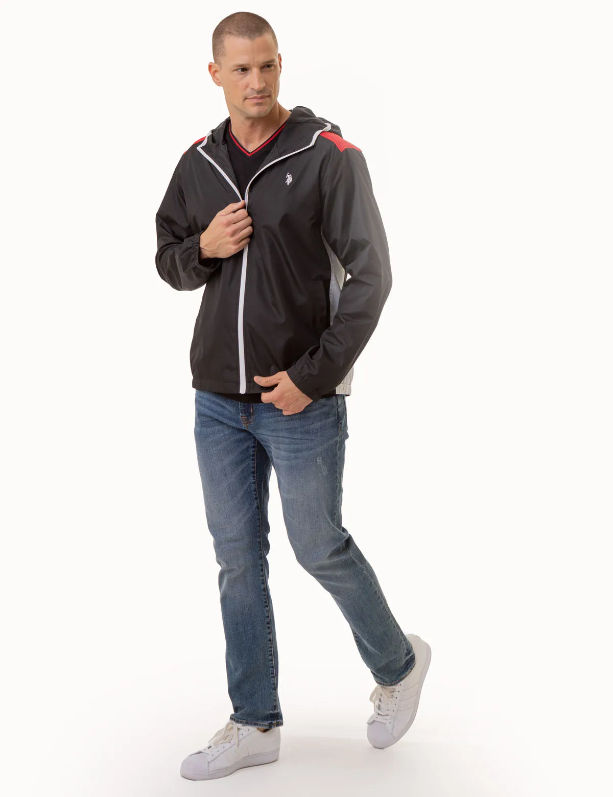 USPA SPORT COLORBLOCK WINDBREAKER sold by U.S. Polo Assn. product image thumbnail 5