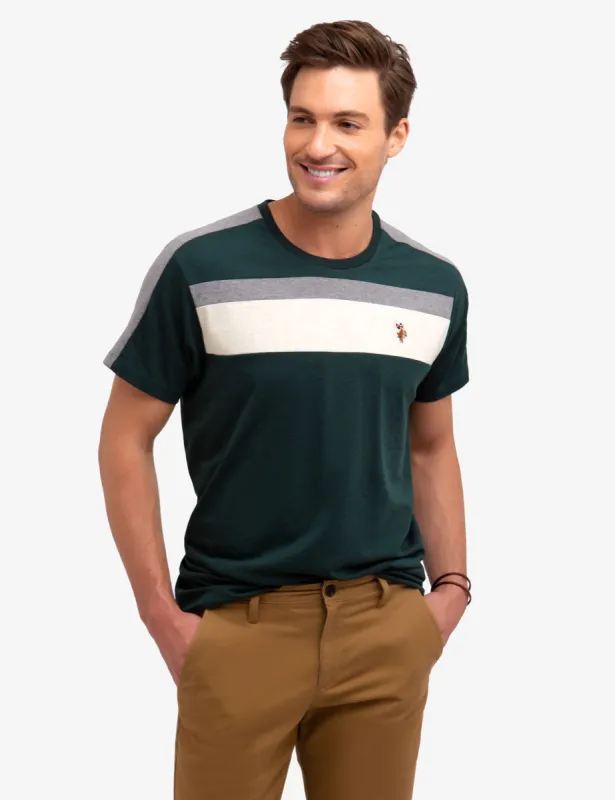 MULTI-COLOR STRIPE T-SHIRT sold by U.S. Polo Assn.