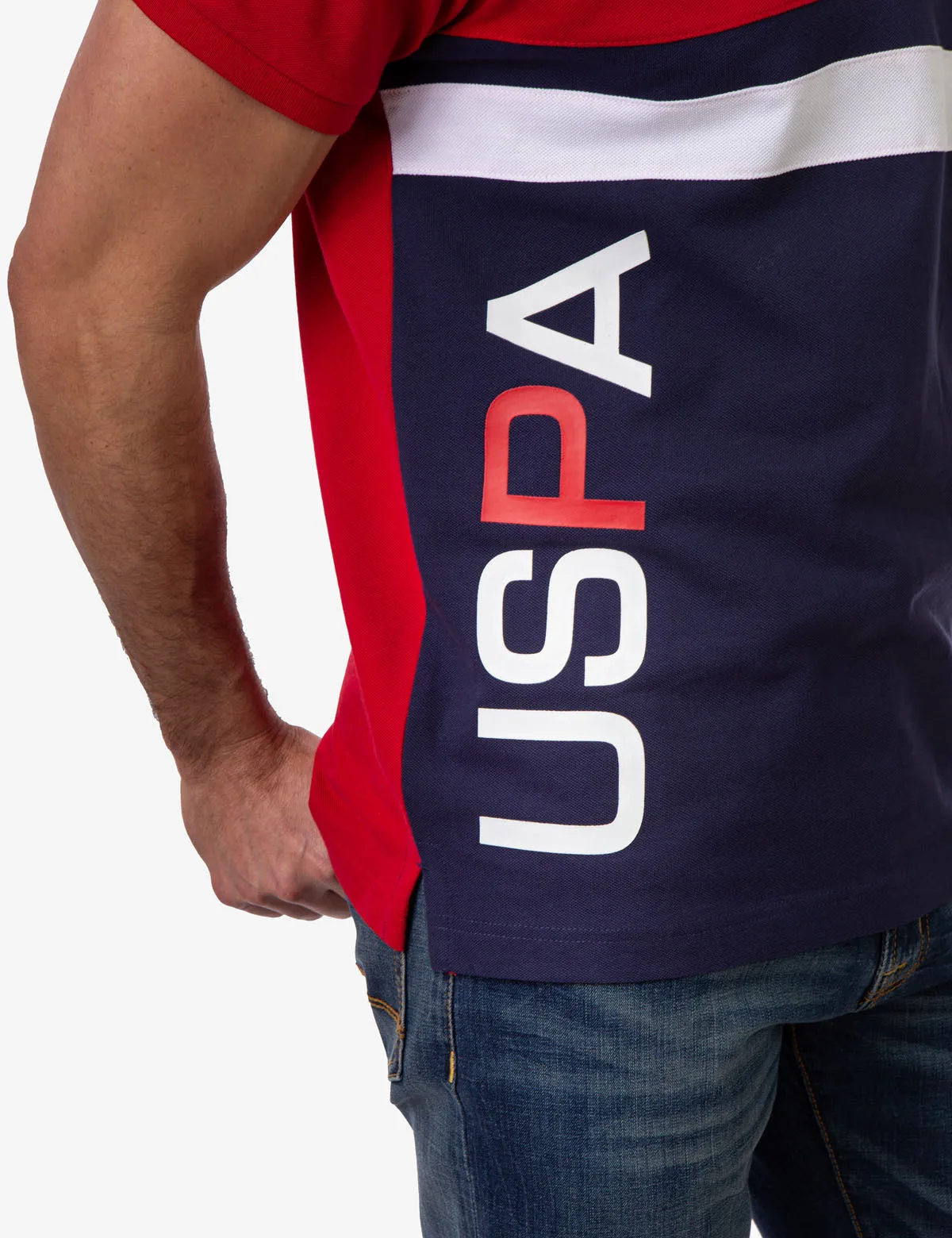 USPA COLORBLOCK SIDE LOGO POLO SHIRT sold by U.S. Polo Assn. product image thumbnail 5