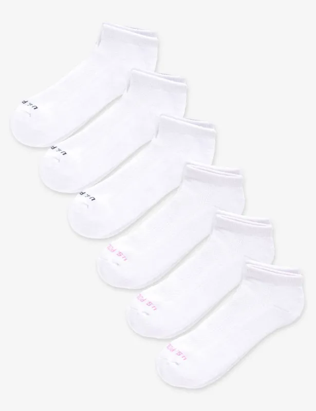 LADIES 6PK LOWCUT PERFORMANCE SOCKS sold by U.S. Polo Assn.