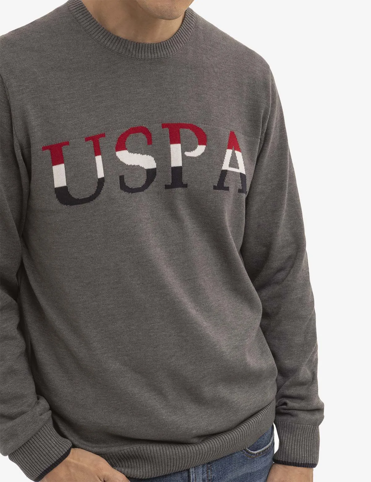 USPA CHEST LOGO CREW NECK SWEATER sold by U.S. Polo Assn. product image thumbnail 3
