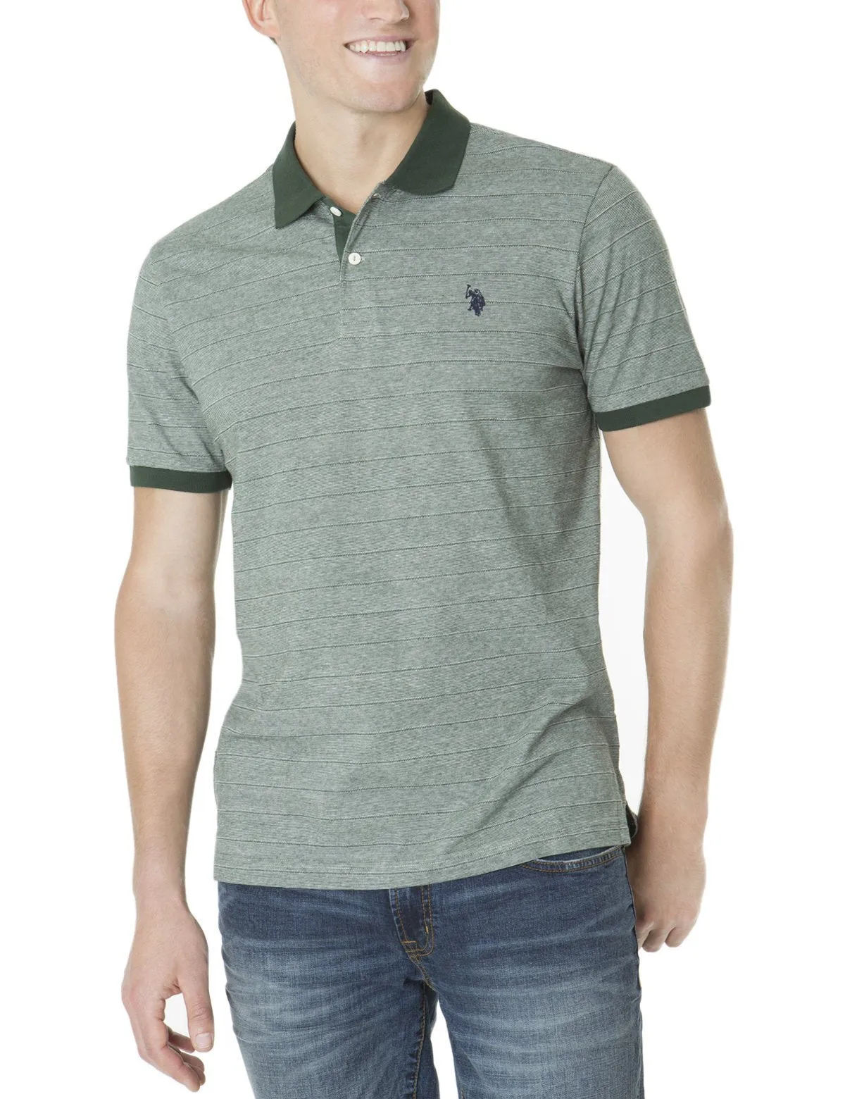 STRIPED JACQUARD POLO SHIRT sold by U.S. Polo Assn. product image thumbnail 5