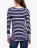 LONG SLEEVE STRIPE V-NECK TOP sold by U.S. Polo Assn.