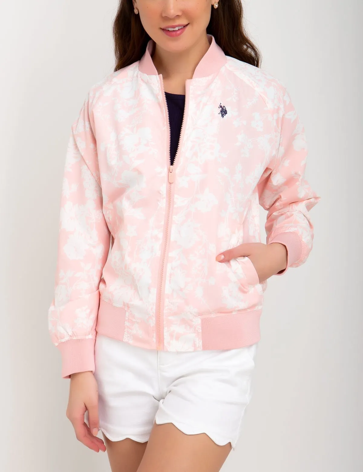 FLORAL PRINTED BOMBER sold by U.S. Polo Assn. product image thumbnail 4