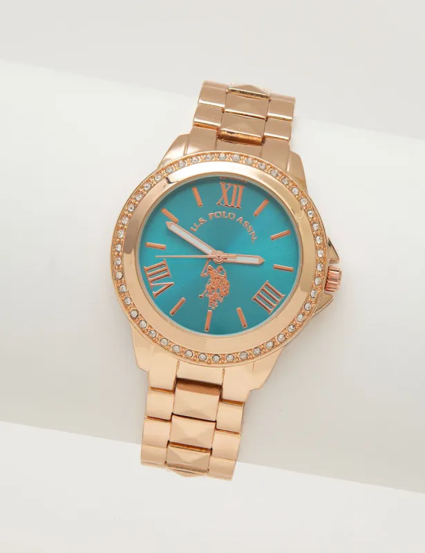 LADIES PYRAMID LINK BRACELET WATCH sold by U.S. Polo Assn.