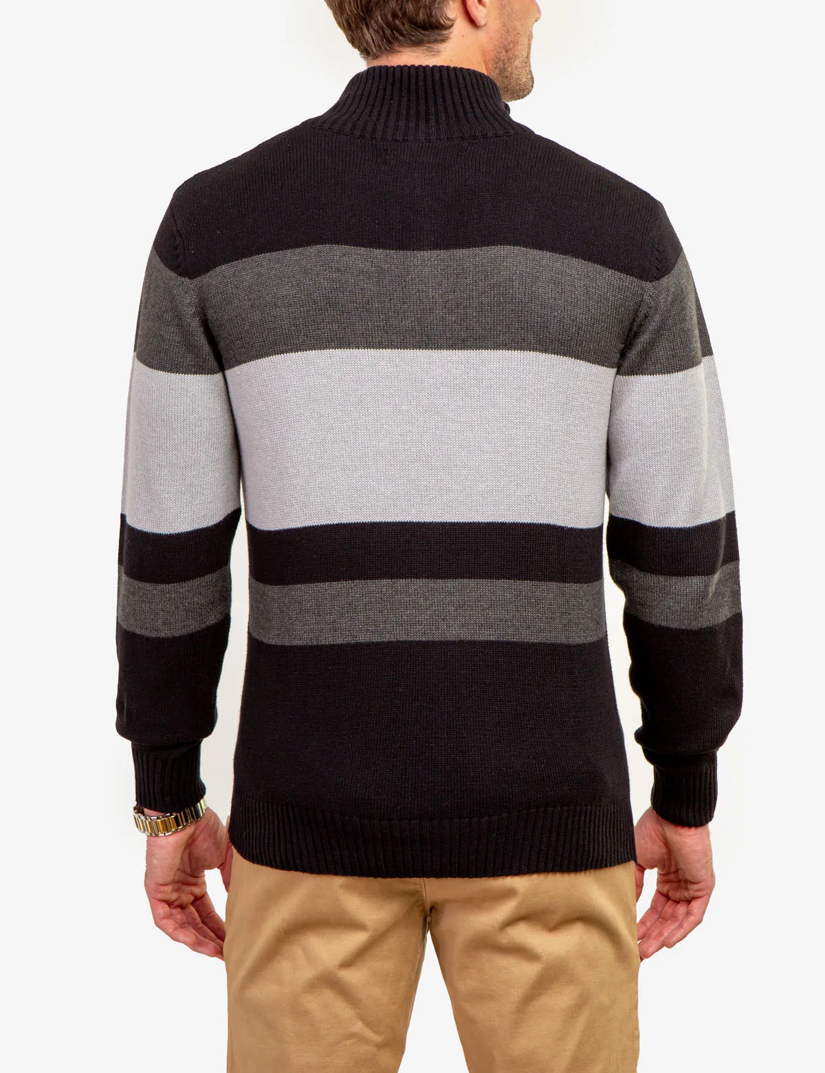 ENGINEER STRIPE 1/4 ZIP SWEATER sold by U.S. Polo Assn. product image thumbnail 4