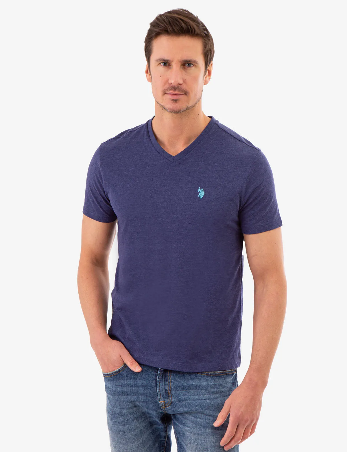 SOLID V-NECK T-SHIRT sold by U.S. Polo Assn. product image thumbnail 3