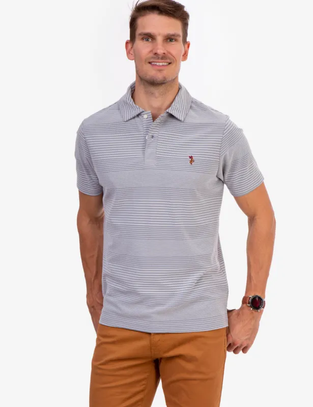 YARN DYE INTERLOCK POLO SHIRT sold by U.S. Polo Assn.