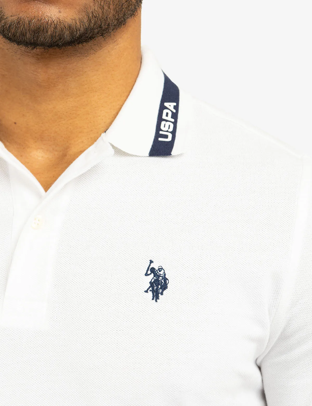 PIQUE POLO SHIRT WITH TIPPED COLLAR sold by U.S. Polo Assn. product image thumbnail 2