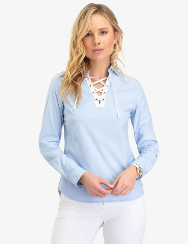 LACE UP OXFORD SHIRT sold by U.S. Polo Assn.