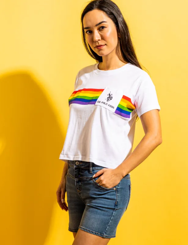 PRIDE STRIPE GRAPHIC T-SHIRT sold by U.S. Polo Assn.