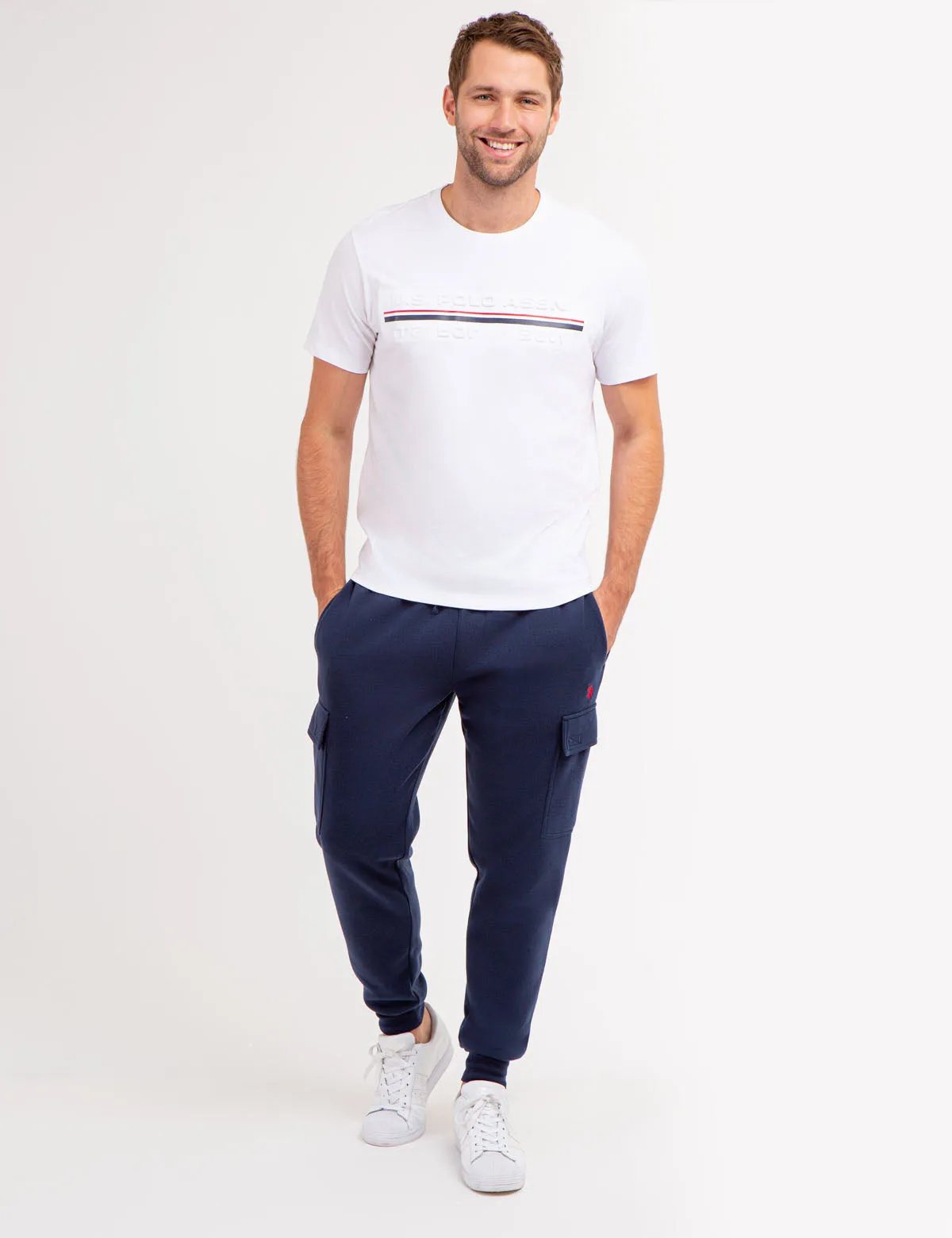 EMBOSSED SIGNATURE STRIPE JERSEY T-SHIRT sold by U.S. Polo Assn. product image thumbnail 2