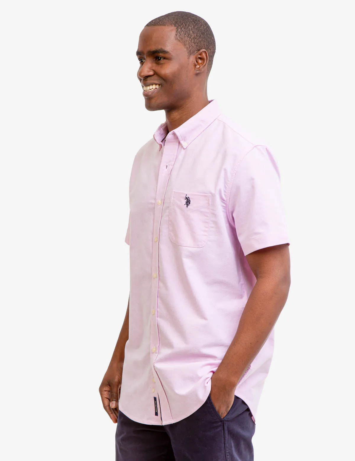 SHORT SLEEVE STRETCH OXFORD SHIRT sold by U.S. Polo Assn. product image thumbnail 5