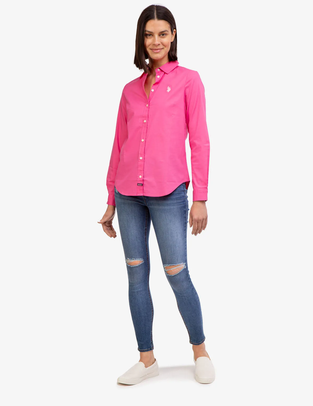 SOLID STRETCH POPLIN SHIRT sold by U.S. Polo Assn. product image thumbnail 2