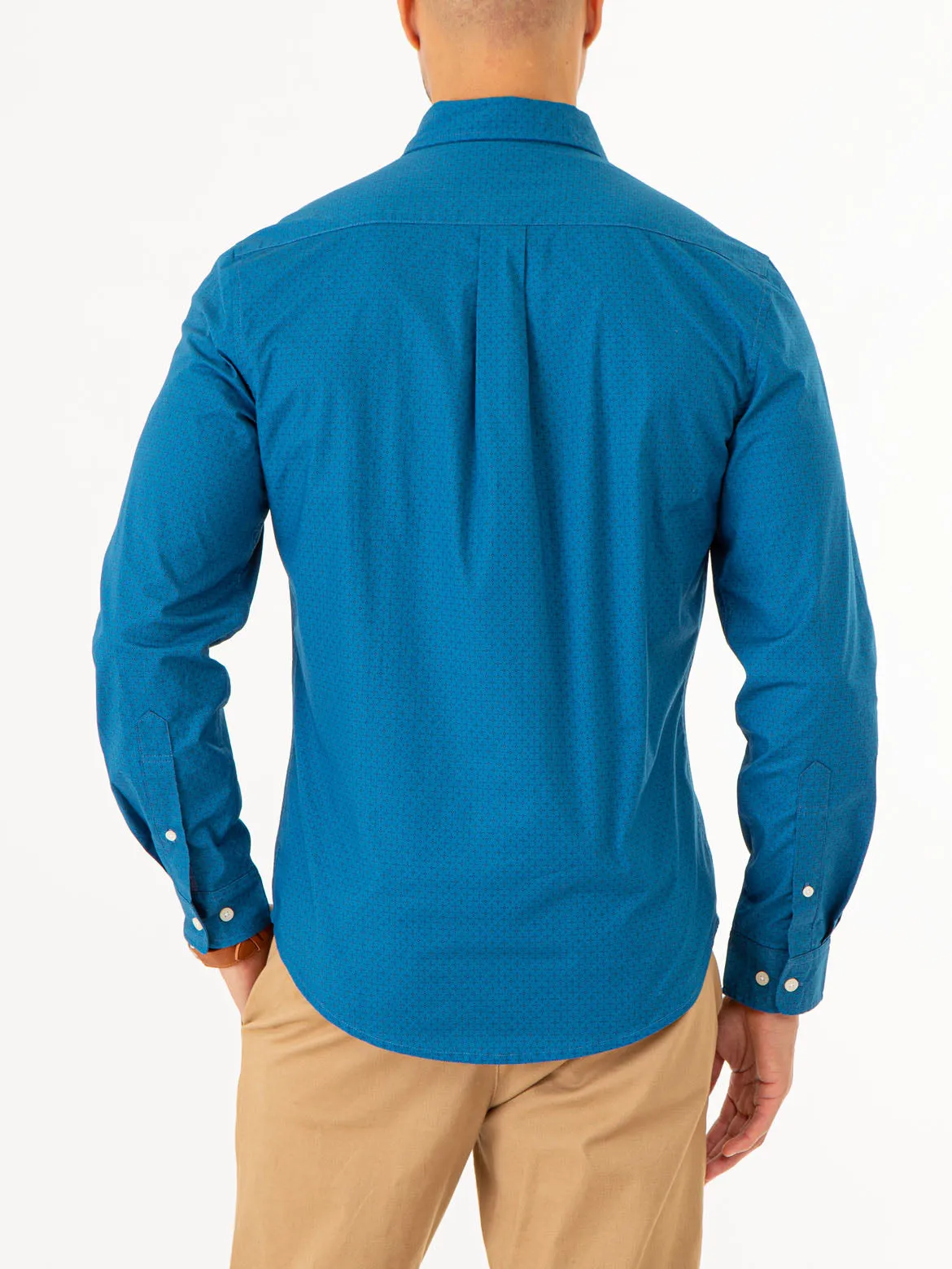 DIAMOND PRINT LONG SLEEVE SHIRT WITH POCKET sold by U.S. Polo Assn. product image thumbnail 4